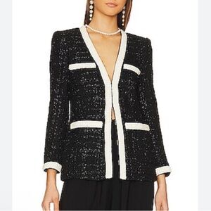Veronica Beard Kemsley Pearl Embellished Jacket NWT